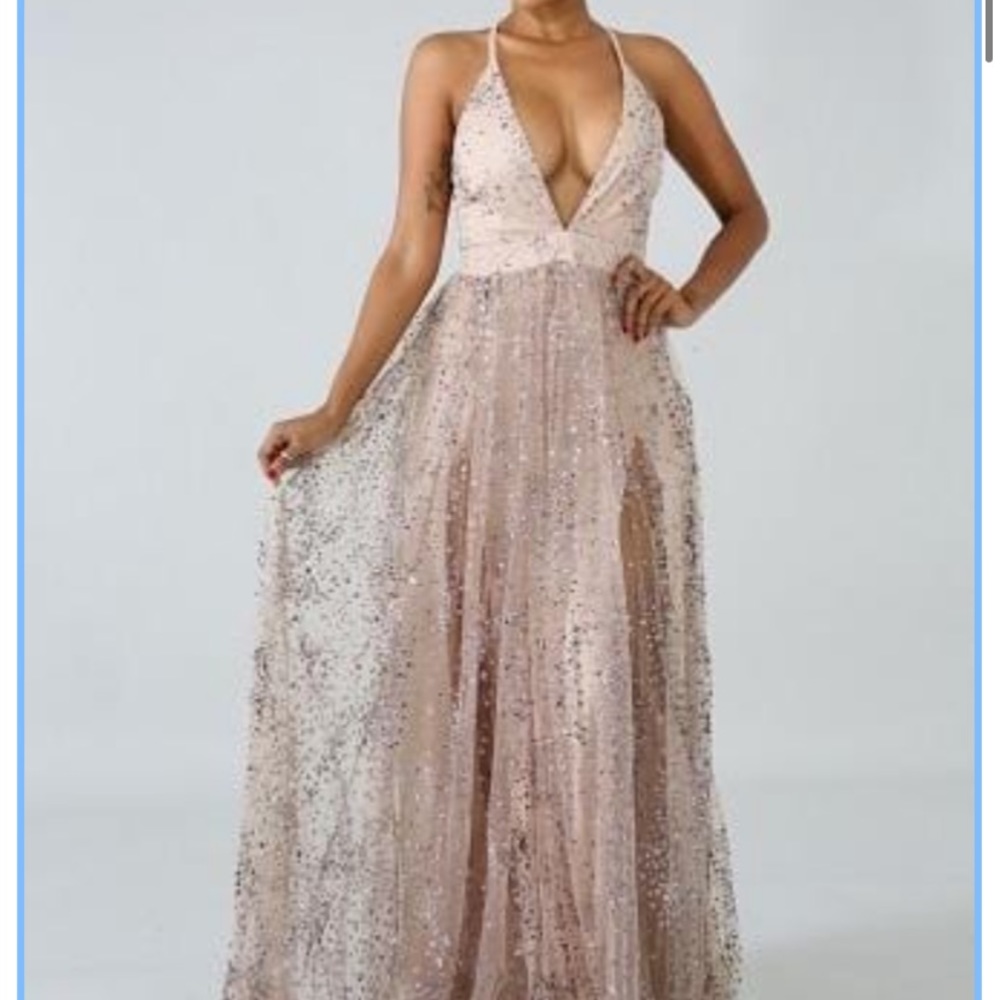 Glitter Prom Dress